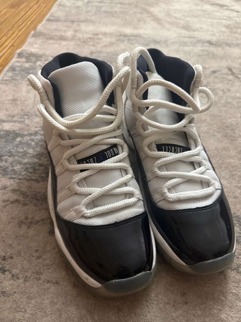 Jordan Kids Black White Low-Top Sneakers